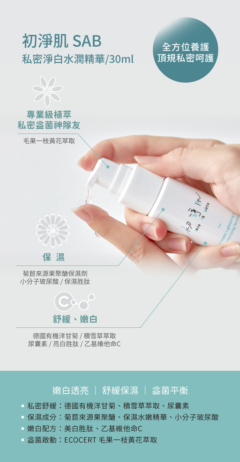 【SAB】Private Whitening and Moisturizing Essence (30ml)