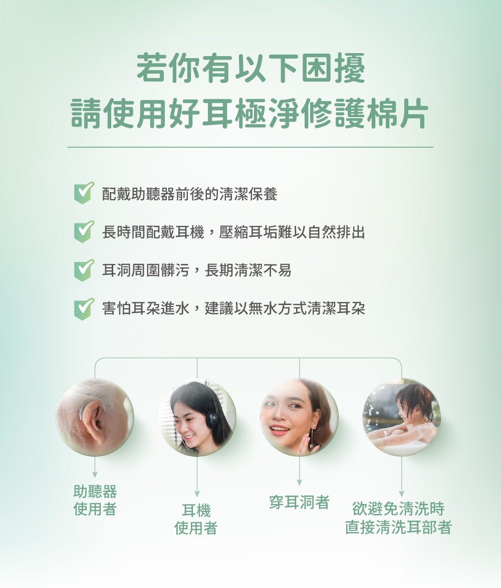 ▲限員工購▼【科立健 Clininco Care】好耳極淨修護棉片(60片/瓶)