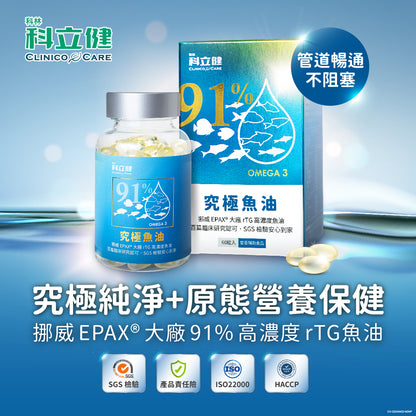 【Clininco Care】Ultimate Fish Oil (60 capsules/box)